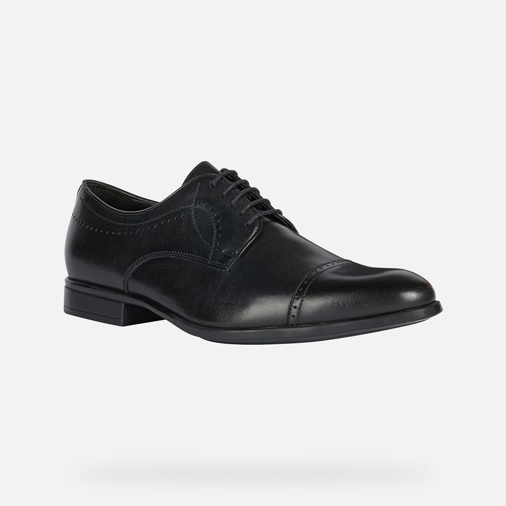 Geox Formal Shoes Black Iacopo - Geox Mens Shoes - KAMRPJ218